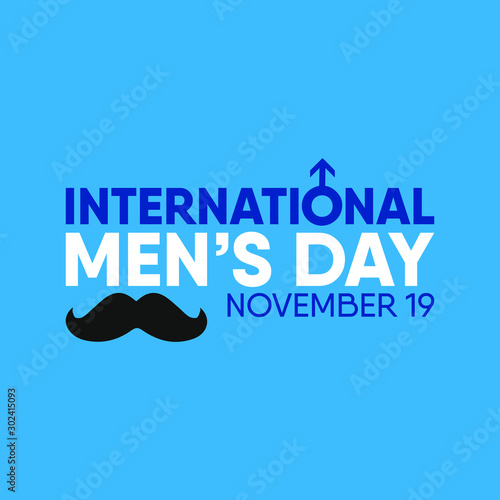 Vector illustration on the theme of International Men's day on November 19th.