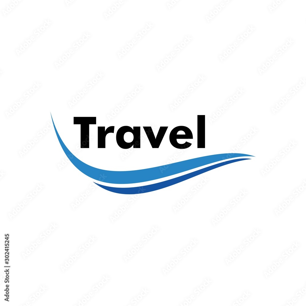 Obraz premium travel logo concept, design vector icon, holiday logo template