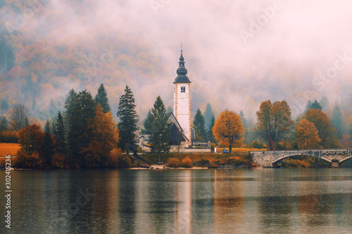 Lake Bohinj In National Park Triglav, Slovenia