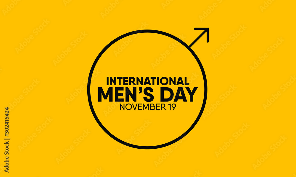 Vector illustration on the theme of International Men's day on November 19th. Vector illustration on the theme of International Men's day on November 19th.