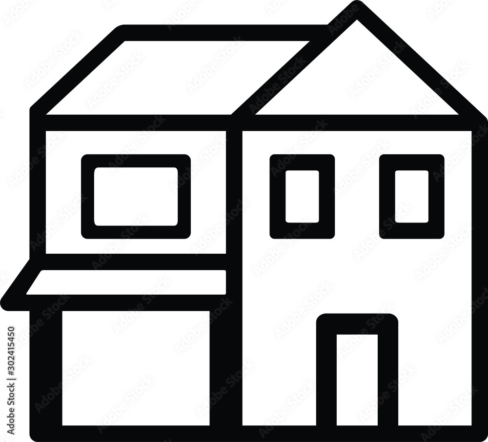 home with 3 windows, a door and a garage