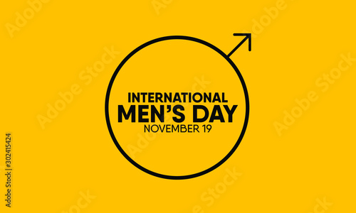Vector illustration on the theme of International Men's day on November 19th.