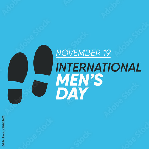 Vector illustration on the theme of International Men's day on November 19th.