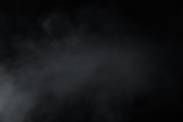 Smoke spread around so soft on black background. Like soft blur fog