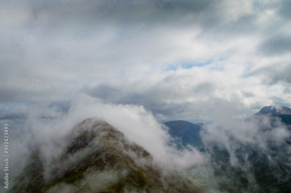 Moody Glencoe mountain views, Highlands, Scotland