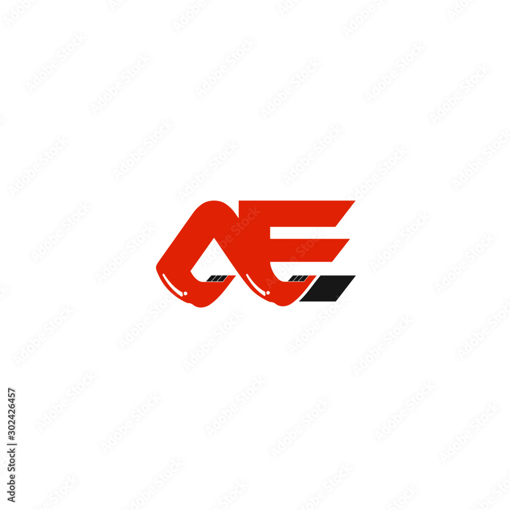 AE Letter Logo Design with Excavator Creative Modern Trendy AE Letter Logo Design with Excavator Creative Modern Trendy