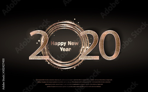 Happy new year 2020 greetin...