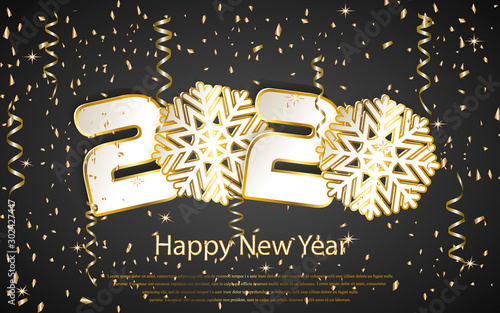 Happy new year 2020 greetin...