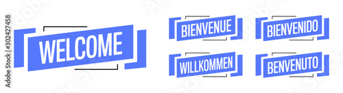 Welcome in five languages