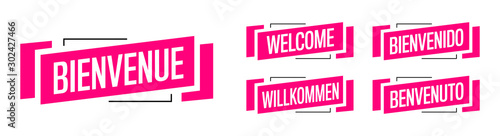 Welcome in five languages