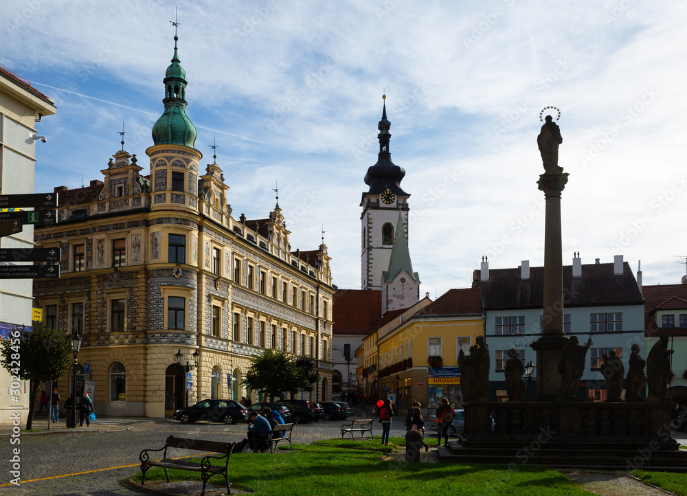 Old Town of Czech city of Pisek