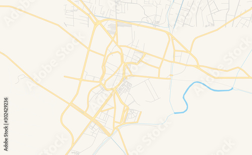 Printable street map of Al Mahallah al Kubra, Egypt photo