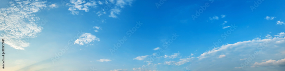 Panorama sky with cloud on a sunny day. Beautiful cirrus cloud. Panoramic image. Panorama sky with cloud on a sunny day. Beautiful cirrus cloud. Panoramic image.