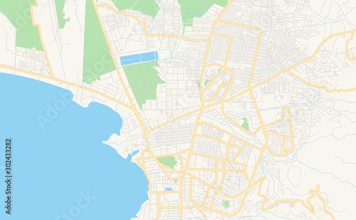 Printable street map of Bujumbura  Burundi