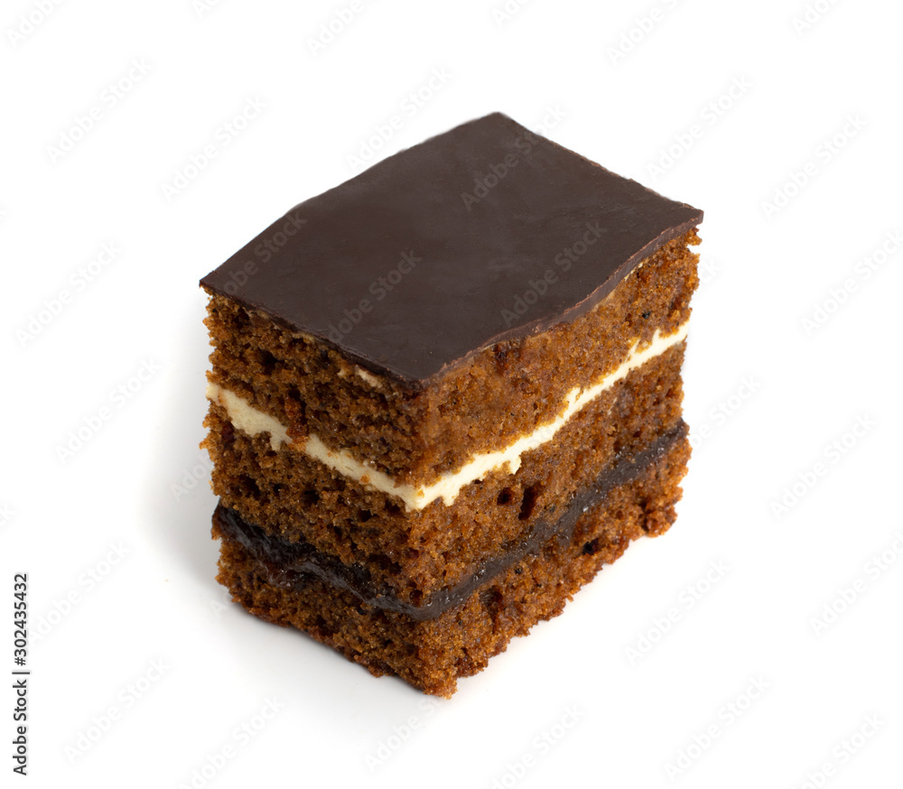 Sponge cake with spices and honey, brown biscuit Sponge cake with spices and honey, brown biscuit