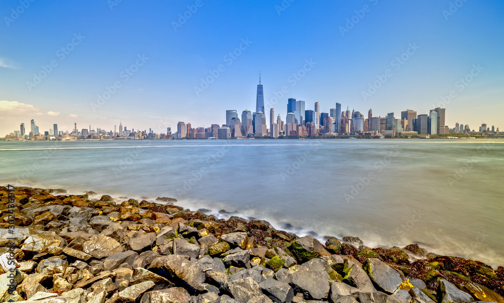 Fototapeta premium Downtown Manhattan from Hoboken, New Jersey 