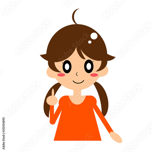 提案する女の子１