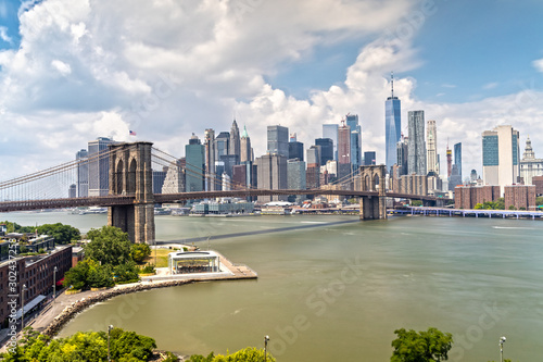 Downtown New York City Skyline from Brooklyn