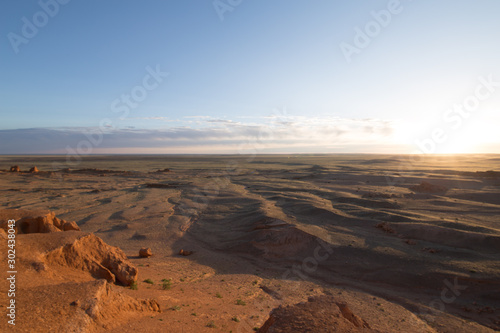 sunset in desert