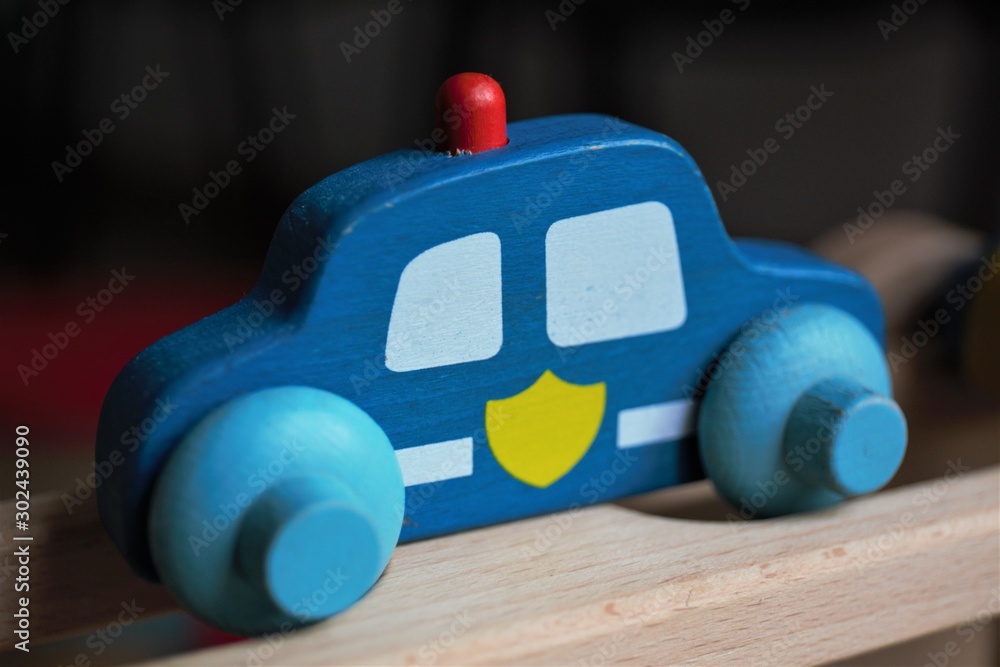 Naklejka premium toy cars on the road