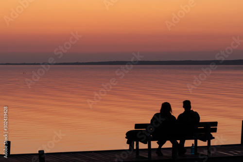 Couple in sunset