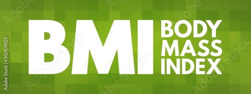BMI - Body Mass Index acronym, health concept background