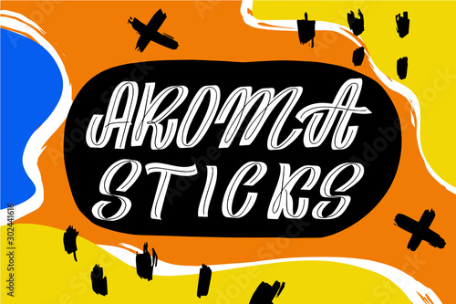 Hand drawing ink lettering vector art, modern brush calligraphy poster.