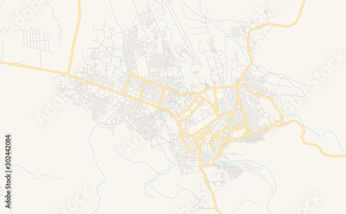 Printable street map of Dire Dawa  Ethiopia