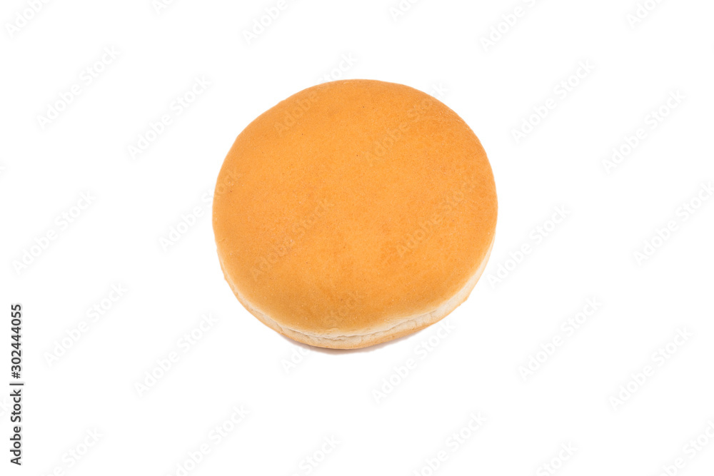 Burger bread isolated on white background. Burger bread isolated on white background.