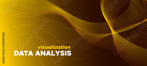 Matrix Background. Gold Vec...