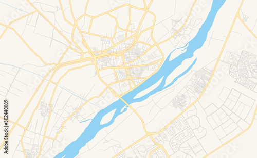 Printable street map of Bani Suwayf, Egypt