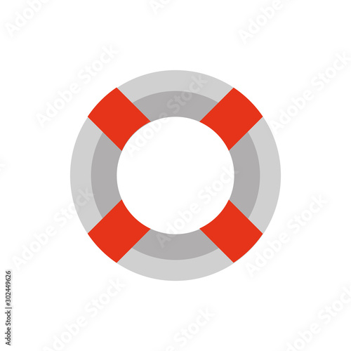 Isolated safe float icon flat design