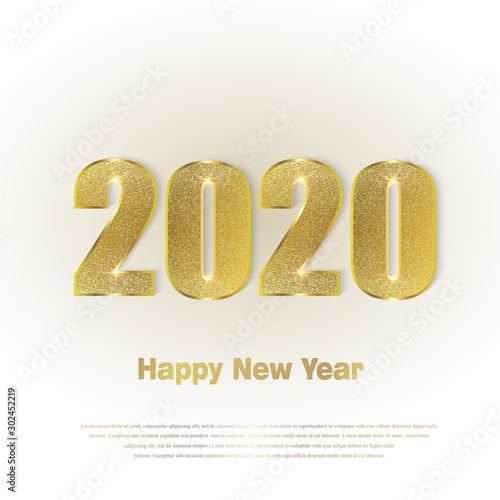 Happy New Year 2020. Backgr...