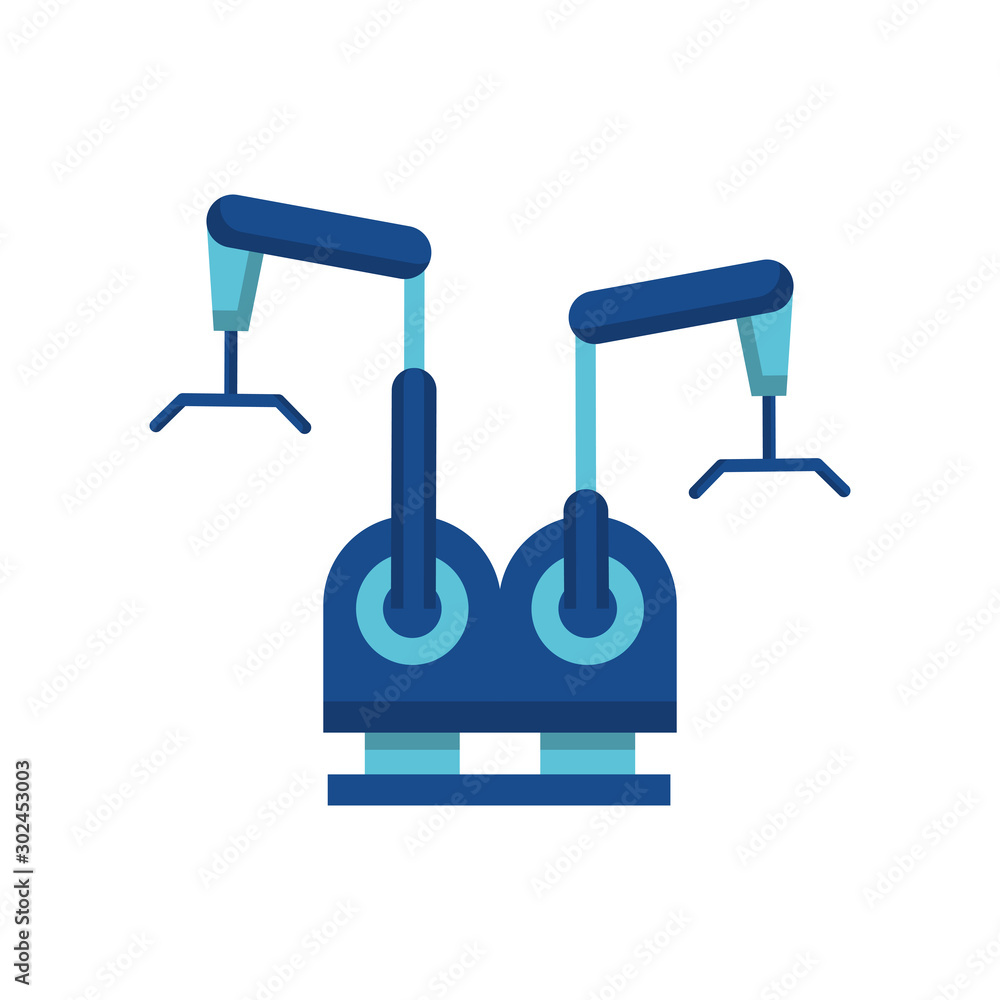 Digital future machine icon flat design Digital future machine icon flat design