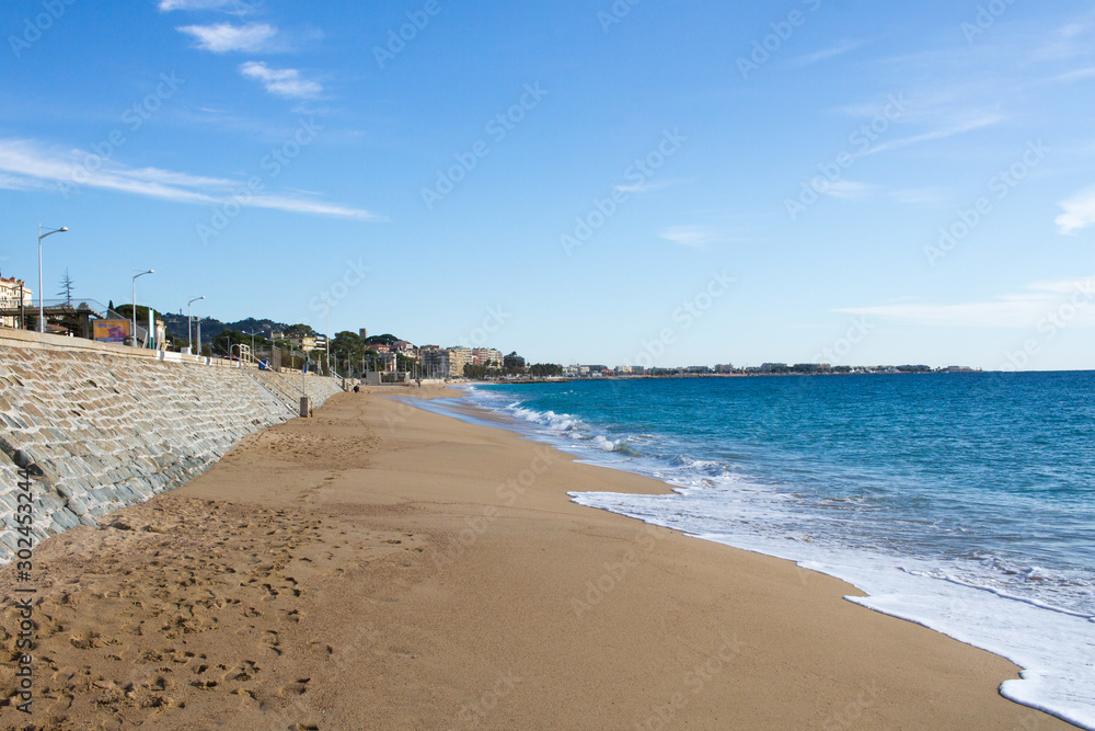 Cannes beach in November