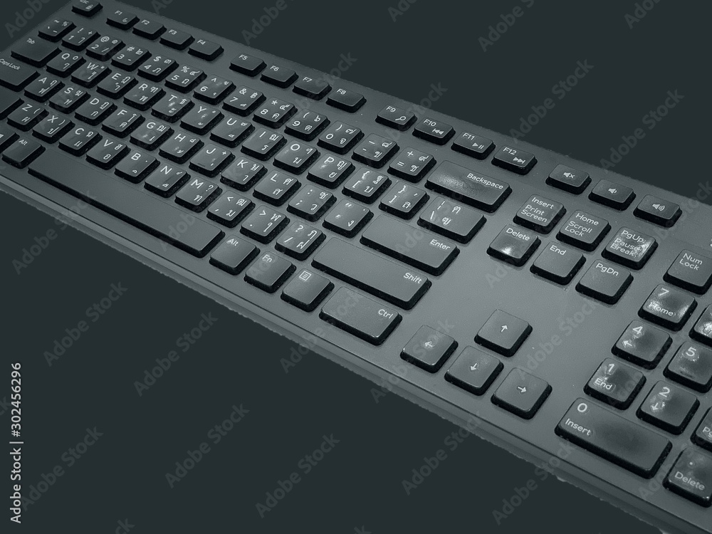 keyboard isolated on white background