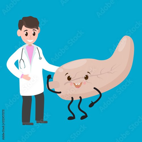 Cheerful happy pancreas.