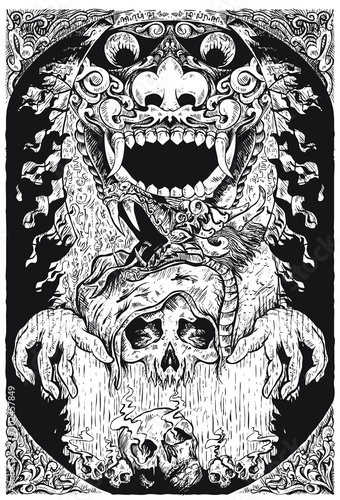 illustration of a devil conspiracy