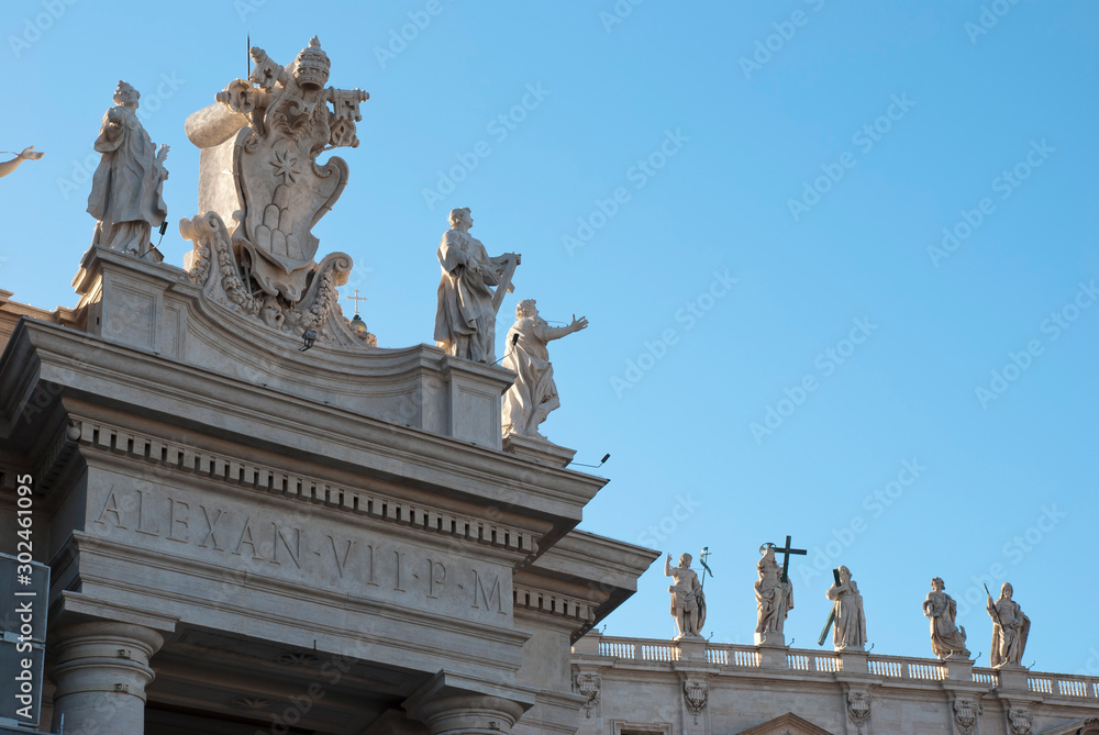 Naklejka premium Vatican City, Rome, Italy. Winter 2018