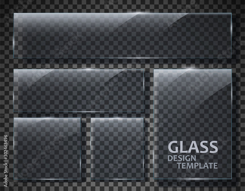 Glass plates set