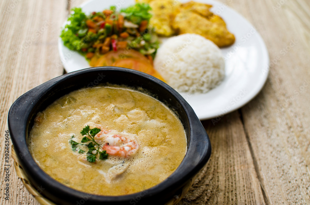 natural fish casserole from the Colombian Pacific natural fish casserole from the Colombian Pacific