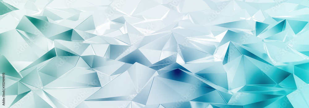 3d ILLUSTRATION, of abstract crystal background, triangular texture, wide panoramic for wallpaper 3d ILLUSTRATION, of abstract crystal background, triangular texture, wide panoramic for wallpaper