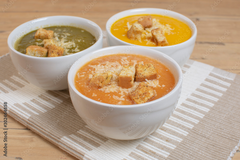 natural tomato, spinach and pumpkin cream natural tomato, spinach and pumpkin cream