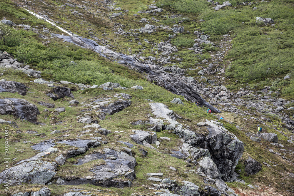 Wandern in Norwegen, Landschaft um den Trollstigen, Andalsnes Wandern in Norwegen, Landschaft um den Trollstigen, Andalsnes