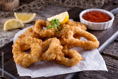 Konstfotografi Breaded Calamari
