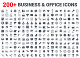 Business, office, finance icons set.