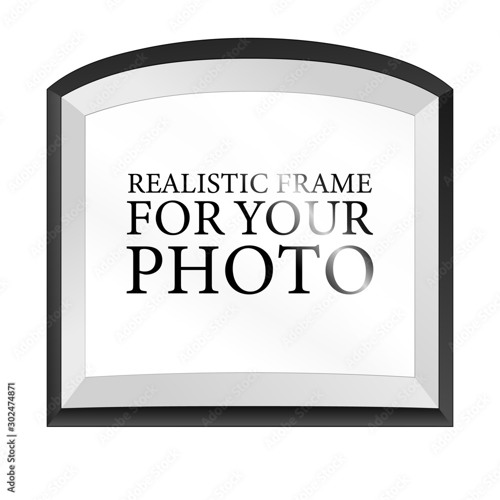 Black Realistic photo frame template isolated on white background. Graphic Resource vector illustration, blank picture for gallery, text, empty mockup, interior, simple image object Black Realistic photo frame template isolated on white background. Graphic Resource vector illustration, blank picture for gallery, text, empty mockup, interior, simple image object
