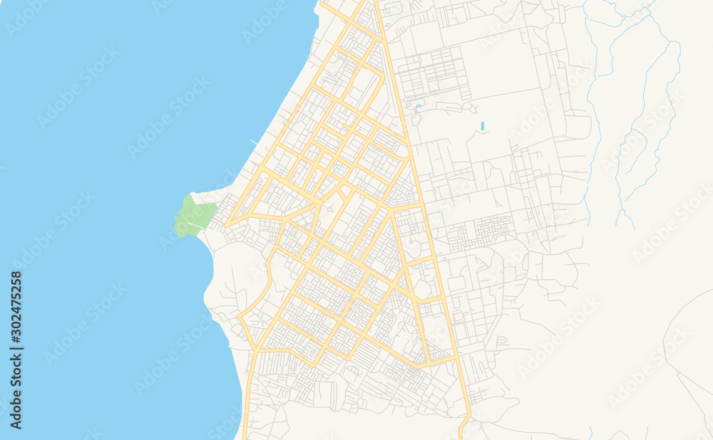 Printable street map of Hawassa, Ethiopia
