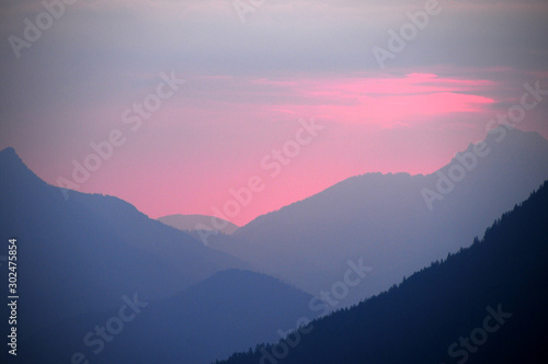 Sonnenuntergang am Wilden Kaiser