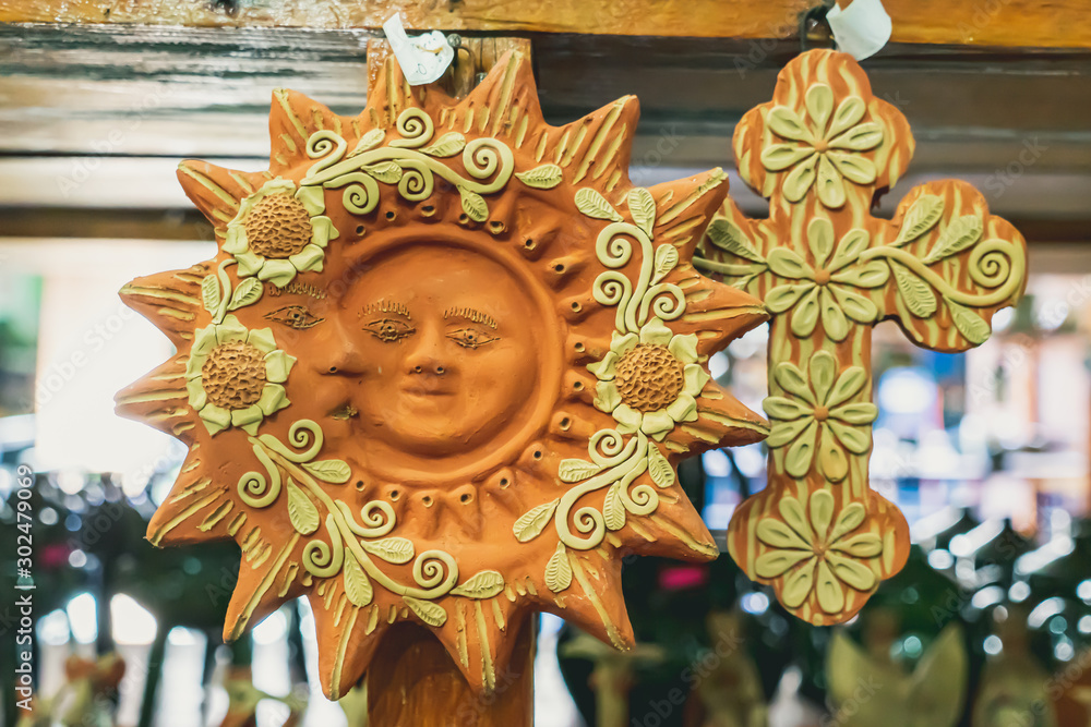 Obraz premium Green Pottery village